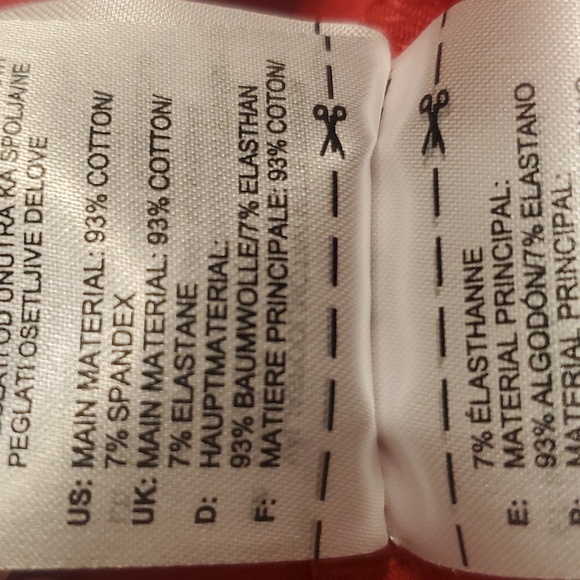 NWOT ADIDAS LARGE LOGO TIGHTS LUSH RED/WHITE - Picture 16 of 16